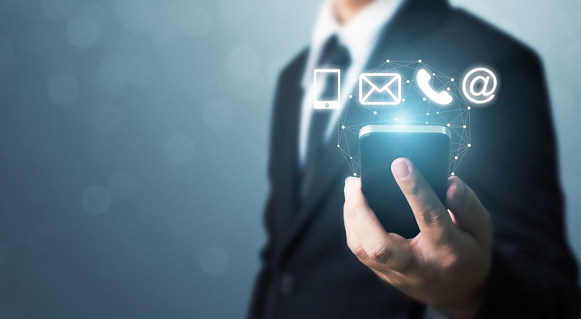 スマホから連絡